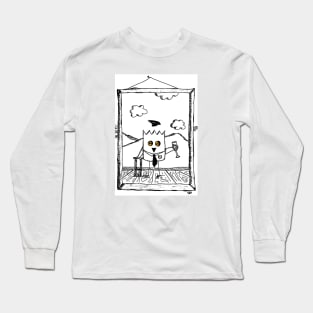 BAD LARRY PEEKS Long Sleeve T-Shirt